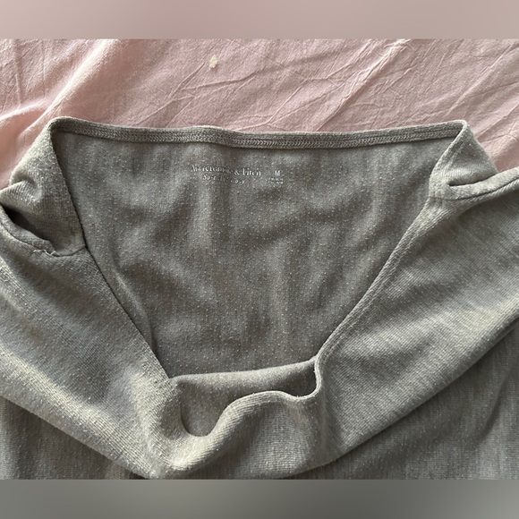 Stylish Abercrombie & Fitch Tan Long Sleeve Top - Picture 2 of 4